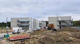 Die neuen Unterkünfte für Geflüchtete in der Bayreuther Straße in Ludwigshafen.