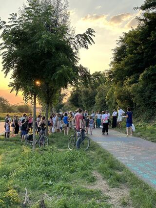 Der Neckarwalk of Fame bot auch Raum für Austausch.
