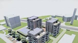 So sollen die drei Mehrfamilienhäuser mit 70 Wohnungen im Amselweg in Edingen aussehen.