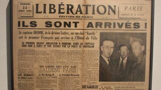 „Sie sind da!“ – Schlagzeile der „Liberation“ vom 25. August 1944.