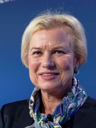 Rheinmetall-Finanzchefin Dagmar Steinert auf einer Konferenz im März.
