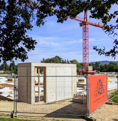 Alle Verantwortlichen hoffen, dass sich der Bau der Sporthalle in Ladenburg nicht weiter verteuert.