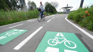 So wie hier in Egelsbach könnte der Radschnellweg zwischen Mannheim und Heidelberg aussehen.