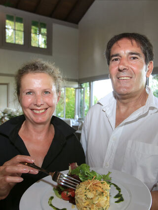 Die langjährigen Betreiber Anette und Jose Manuel Bernardino in ihrem Restaurant im Jahr 2014.