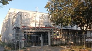 Bei der Sanierung der Hofheimer Sporthalle ist noch kein Ende in Sicht