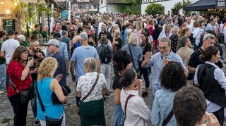Bestens gefüllte Straßen und Gassen beim Altstadtfest in Speyer : Sonnengasse und Sonnenbrücke sind wieder beliebte Anlaufstellen.