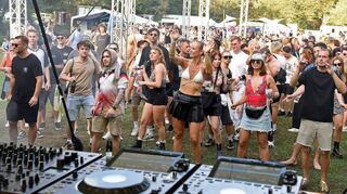 Ausgelassene Stimmung beim Blies-Festival 2024. Rund 2500 Besucherinnen und Besucher waren nach Ludwigshafen gekommen.