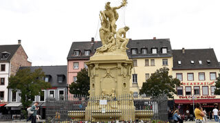 Die Gedenkstätte am Mannheimer Marktplatz 100 Tage nach dem Attentat