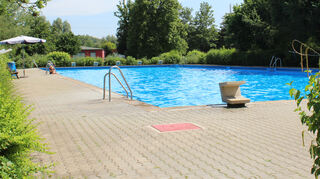 Das Freibad Sandhofen in Mannheim.