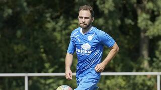 Hofheims Christian Baunach muss am Sonntag beim Derby gegen den VfR Bürstadt zusehen. Der FVH-Akteur kassierte zuletzt gegen Starkenburgia Heppenheim einen umstrittenen Platzverweis.