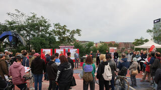 Rund 100 Menschen nahmen am letzten Bürgerworkshop der Stadt Mannheim am Alten Meßplatz teil.