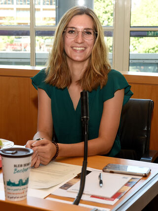 Eine Aufnahme von Nina Wellenreuther im Mannheimer Gemeinderat.