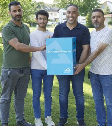Mohammad Al Hariri (v. l.), Anas Algharib, Abdalla Gdoura und Mahran Bakdalia sind dabei.