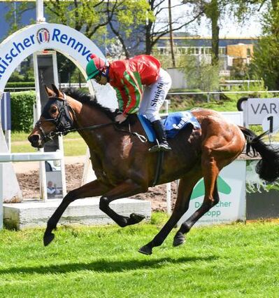 Le Beau Rock gewann bereits im April beim Badenia-Renntag.