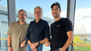 Timo Schmidhuber (v.l.), Frank Schäfer und Florian Karlein.