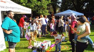 Viel zu entdecken: Beim Kinderspektakel konnten die Interessierten mit vielen verschiedenen Spielgeräten Spaß haben.