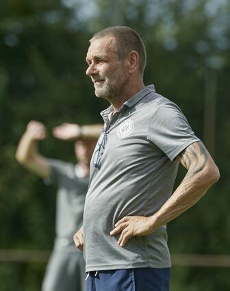Alemannia-Trainer Georg Eckhardt beendete mit seiner Mannschaft die Negativserie.