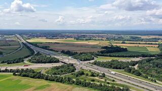 Auch die Brücken des Autobahnkreuzes Walldorf stehen auf der Liste der Brücken mit ungenügendem Zustand.