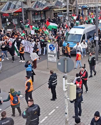 Demos im Zusammenhang mit dem Nahost-Konflikt prägen vermehrt das Mannheimer Stadtbild.