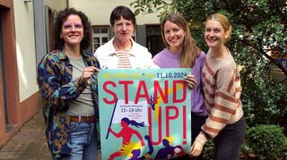 Sie wollen Mannheimer Mädchen stark machen (von links): Ann-Kristin Risser, Barbara Stanger, Elena Seipel und Mariella Klein.