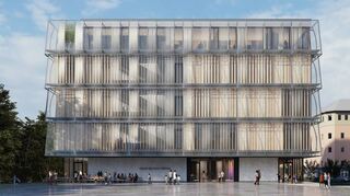 So soll das Forum Deutsche Sprache einmal aussehen – eigentlich. Entworfen hat es das renommierte Architekturbüro Henn (Berlin/München).