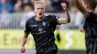 Julian Rieckmann krönte seine zuletzt aufsteigende Form mit dem zwischenzeitlichen 1:1 in Sandhausen, musste am Ende aber mit Gelb-Rot vom Platz.