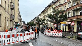 Erst für rund sechs Wochen Baustelle, dann verkehrsberuhigter Geschäftsbereich: die Lange Rötterstraße in der Neckarstadt-Ost.
