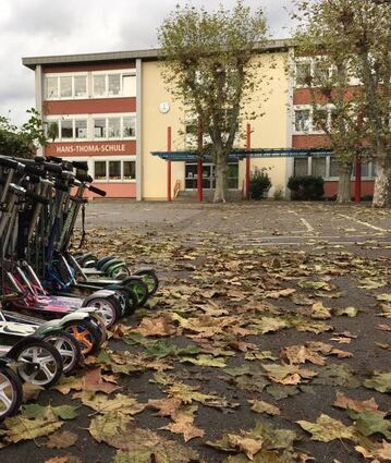 Der Hof der Hans-Thoma-Schule in Heddesheim wird neugestaltet.