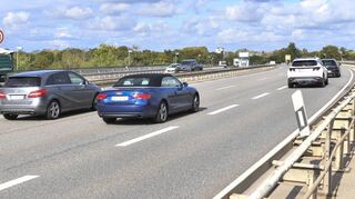 Auf der B 38a in Richtung Feudenheim sind auf einigen hundert Metern nur 50 Stundenkilometer erlaubt. Unklar ist, ob sich das noch mal ändern wird.