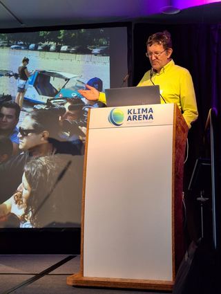 Reiste mit einem solarbetriebenen Auto um die Welt:  Louis Palmer.