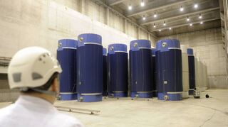 Atommüll-Zwischenlager Philippsburg im Jahr 2010: Hier lagern inzwischen 102 Castor-Behälter. Nun kommen nochmals vier hinzu.