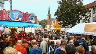 Besucher dicht an dicht: Ob Samstagnachmittag oder Sonntag – es gab jeweils Gedränge auf Teilen der Hauptstraße.