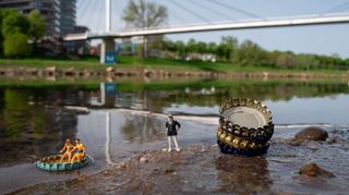 „Bootsverleih“ heißt das März-Bild des „Little Mannheim“-Kalenders 2025, das Benedikt Hild am Collini-Steg fotografiert hat.