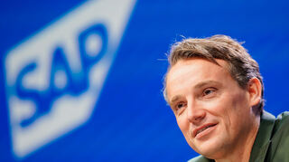 Walldorf: Christian Klein, Vorstandschef des Softwarekonzerns SAP während der Bilanzpressekonferenz.