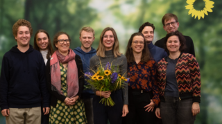 V.l.nr.: Daniel Jobke, Lea-Sophie Vögele, Ines Joneleit, Maximilian Blatt, Nina Wellenreuther, Tamara Beckh, Maximilian Schulz, Sophia Dittes, Jan Herrmann.