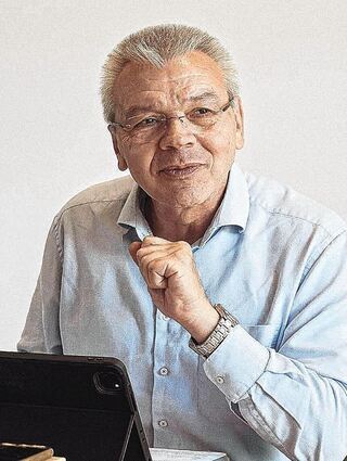 Interview mit Lampertheims Buergermeister Gottfried Stoermer zum Haushalt.