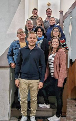 Der neue Vorstand am Rande der Mitgliederversammlung.