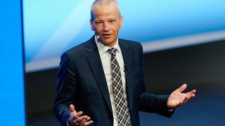 Markus Kamieth bei der BASF-Hauptversammlung im April 2024, als er sein Amt als Vorstandschef antrat.