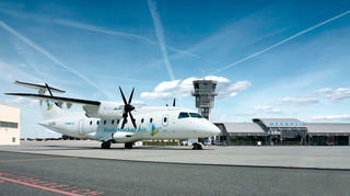Ein Flugzeug der Rhein-Neckar Air. Die Regionalfluggesellschaft hat einen Insolvenzantrag beim Amtsgericht Mannheim gestellt.