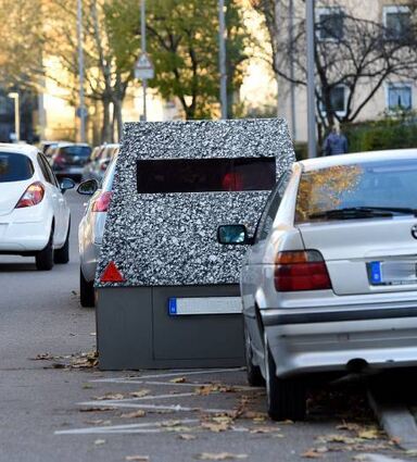 Blitzer-Anhänger messen in Mannheim die meisten Verstöße.