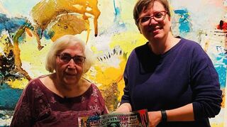 Inge Bellmann von der „SeHT-Vereinigung“ Rheinland-Pfalz und Dr. Sarah Mang-Schäfer, die Fraktionsvorsitzende der Speyerer Wählergruppe.