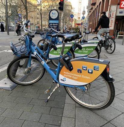 Nextbike-Station in der Kunststraße an den Kapuzinerplanken.