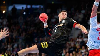 Sebastian Heymann von den Rhein-Neckar Löwen machte gegen die Schweizer ein gutes Spiel.