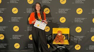KiKA-Moderatorin Clarissa Corrêa da Silva beim Jungen Filmfest des Internationalen Filmfestivals Mannheim-Heidelberg.