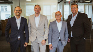 Von links: Marcel Scherer, Theodoros Tzikas, Timo Seebach und Frank Schüssler.