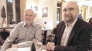 Die beiden Ko-Vorsitzenden Wolfgang Renkenberger (l.) und Florian Knappe stellen die wieder gegründete Ortsgruppe des BUND Schriesheim vor.