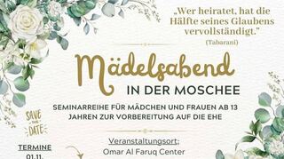 Mit diesem Flyer hat die Islamgemeinde in Sozialen Medien für ihre Veranstaltungsreihe geworben. Inzwischen verwendet sie ihn nicht mehr.