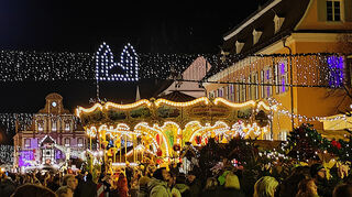Der Speyerer Weihnachtsmarkt in vollem Glanz.
