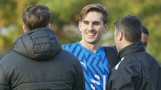 Pasqual Pander durfte sich beim 3:0-Erfolg des VfR Mannheim in Backnang als zweifacher Torschütze feiern lassen.
