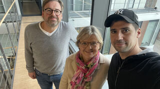 Timo Schmidhuber (l.), Ilka Sobottke und Florian Karlein.